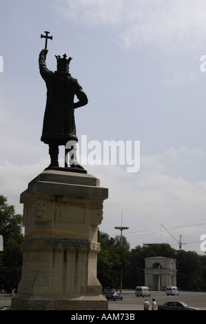 Chisinau, Stefan cel Mare monument Stock Photo