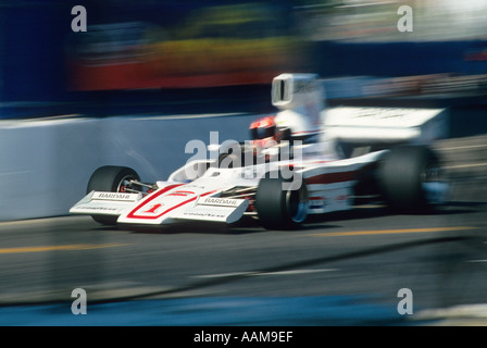 Indy style race cars at the LA Grand Prix Stock Photo
