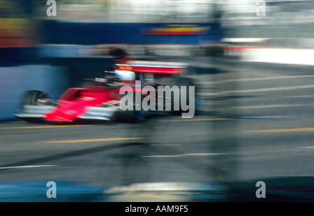 Indy style race cars at the LA Grand Prix Stock Photo