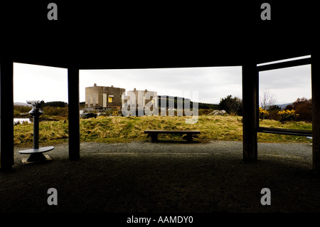 Trawsfynydd decomissioned nuclear power station north wales seen from the visitor centre, Wales UK Stock Photo