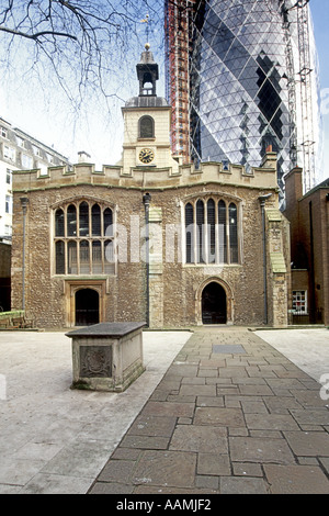 St Helen's church in Bishopsgate, London. Stock Photo