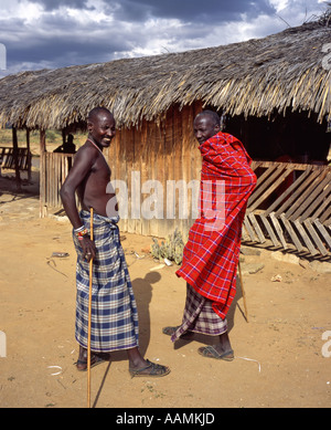 Samburu Moran, near Archers Post, Kenya Stock Photo