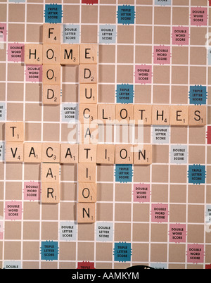 SCRABBLE BOARD Stock Photo