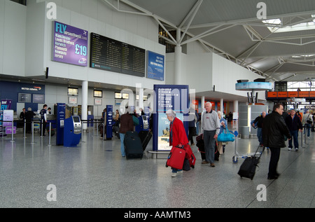 Departure concourse at Bristol International Airport Avon England ...