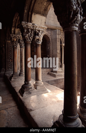 Cloister of Saint Trophime (St. Trophimus) church (formerly cathedral). Arles. Bouches du Rhone departament, Provence. France Stock Photo