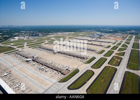 Aerial photo of Atlanta Hartsfield Jackson International Airport Stock Photo