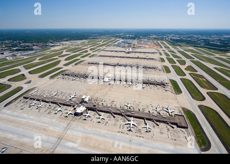 Aerial photo of Atlanta Hartsfield Jackson International Airport Stock Photo