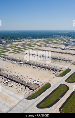 Aerial photo of Atlanta Hartsfield Jackson International Airport Stock Photo