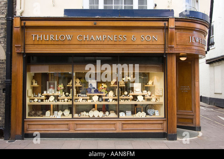 Thurlow Champness jewellers shop in Abbeygate Street, Bury St Edmunds Suffolk UK Stock Photo