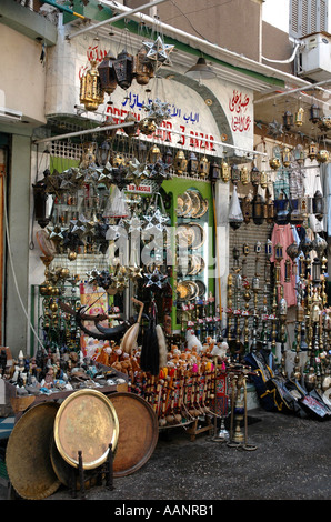 Hookah shop in Luxor Bazaar street Egypt Stock Photo