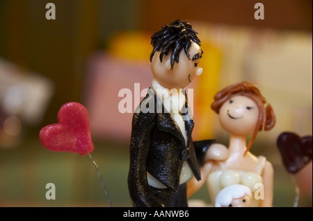 decoration of wedding cake Stock Photo