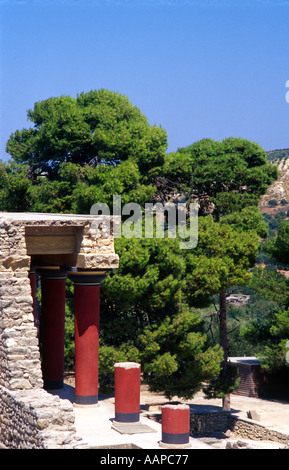 Knossos Crete Greece Stock Photo