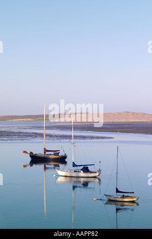 Morro Bay Cailfornia sunset ocean sea marina Stock Photo