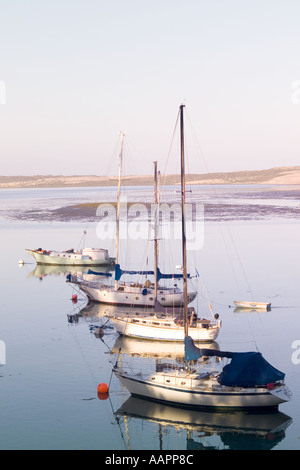 Morro Bay Cailfornia sunset ocean sea marina Stock Photo