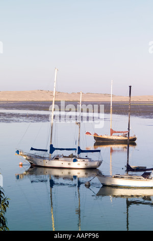 Morro Bay Cailfornia sunset ocean sea marina Stock Photo