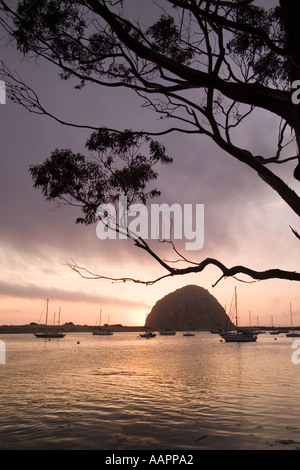 Morro Bay Cailfornia sunset Stock Photo