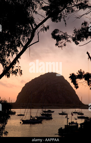 Morro Bay Cailfornia sunset Stock Photo