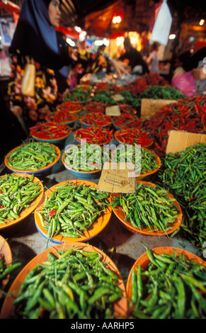 chillies Chow Kit Market Kuala Lumpur Malaysia Stock Photo