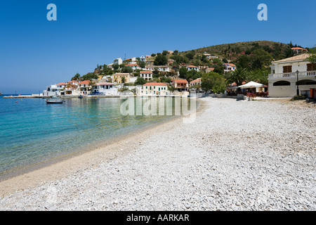 Town Beach, Assos, Kefalonia, Ionian Islands, Greece Stock Photo