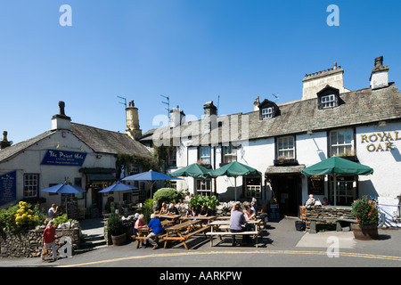 Royal Oak Pub and Priest Hole Restaurant, Ambleside, Lake Windermere, Lake District, Cumbria, England, UK Stock Photo