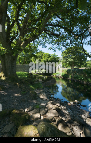 Bridge over Rydal Beck, Rydal, Lake District National Park, Cumbria, England, UK Stock Photo