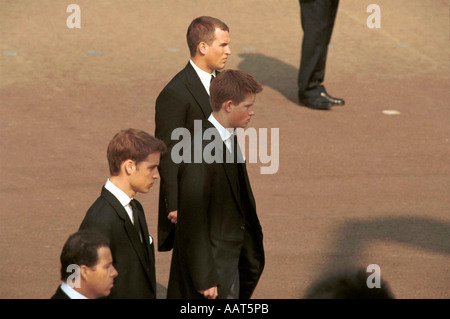 Queen Mother funeral procession Stock Photo