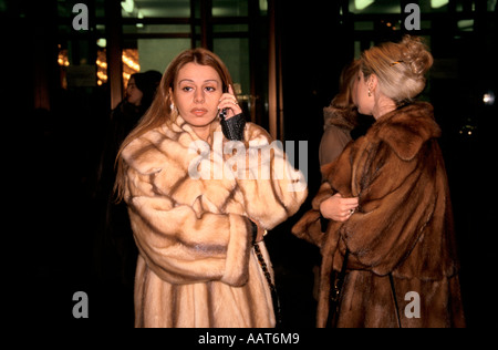 FASHION IN MOSCOW 2000 Stock Photo