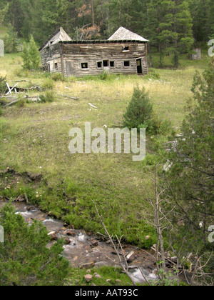 Old Mining Camp Stock Photo