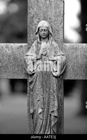 mary magdelane on a cross mother of the bleeding heart magdelen Stock Photo