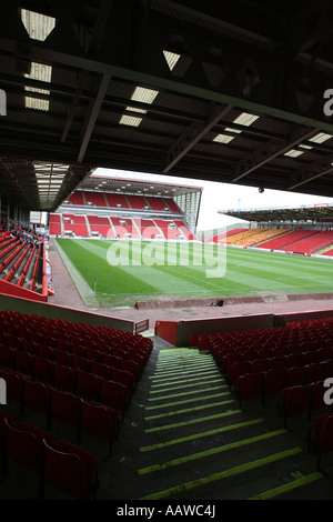 Pittodrie Stadium the home ground of Aberdeen Football Club in Pittodrie Street, Aberdeen Stock Photo