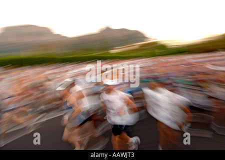 Start of the 2006 Old Mutual Two Oceans marathon in Cape Town, South Africa. Stock Photo