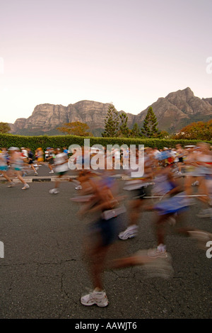 Start of the 2006 Old Mutual Two Oceans marathon in Cape Town, South Africa. Stock Photo