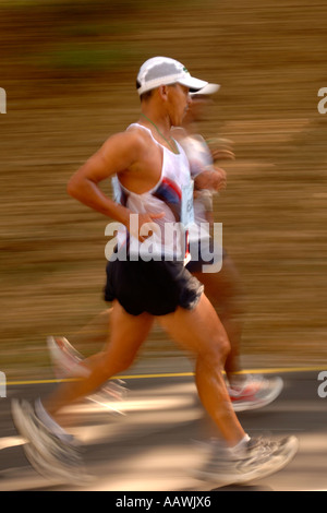 Runners in the 2006 Old Mutual Two Oceans marathon in Cape Town, South Africa. Stock Photo