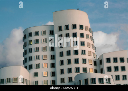Gehry buildings, Medienhafen, Duesseldorf, North Rhine-Westphalia, Germany Stock Photo