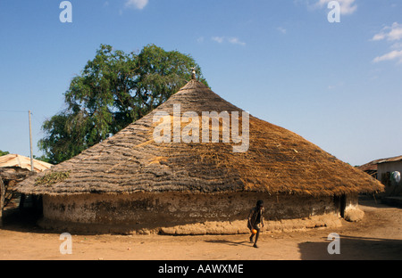 Marabout house in Toniataba village near Soma, The Gambia Stock Photo