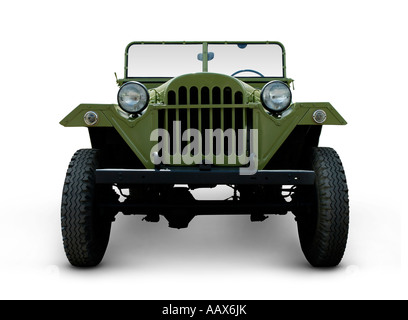 Retro army vehicle russian GAZ truck Stock Photo