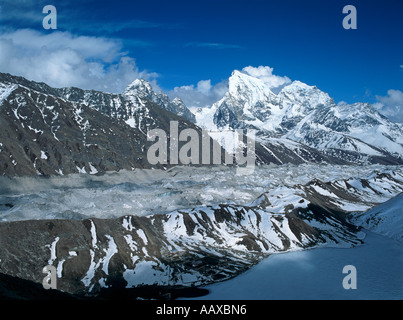 The Frozen Gokyo Lake Gokyo Valley Nepal Himalayas Asia Stock Photo