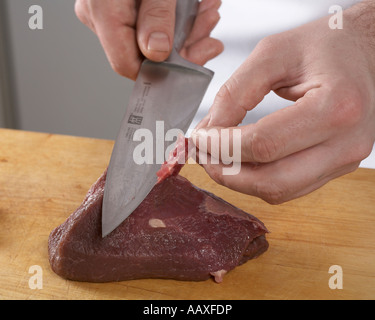 Beef Wellington step by step  Stock Photo