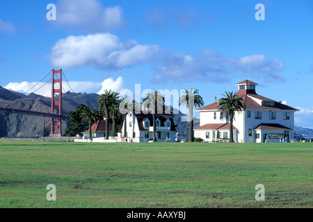 Presidio and Crissy Fields in the Golden Gate National recreation area in San Francisco California America Stock Photo