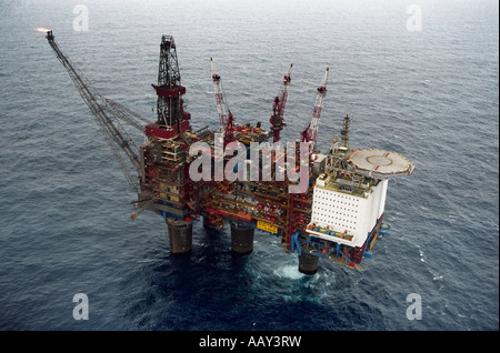 Statoil Oil Drilling Platform Gullfaks A In The North Sea Stock Photo ...