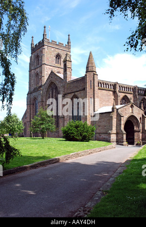 Priory Church of St. Peter and St. Paul, Leominster, Herefordshire, England, UK Stock Photo