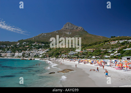 south africa cape town clifton beach Lions head Stock Photo