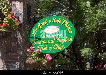 The Rock and Sole Plaice Fish and Chips Restaurant  Covent Garden London England UK Stock Photo