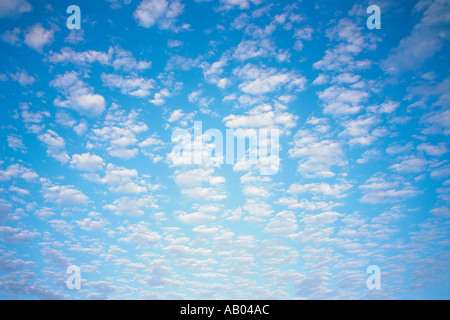 White Fluffy Clouds Stock Photo