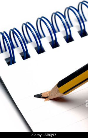 Pencil and paper Stock Photo