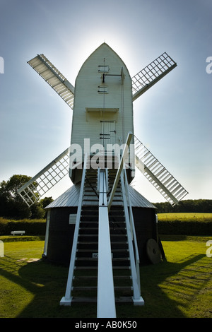 Lowfield Heath Windmill in Charlwood, Surrey, England, UK Stock Photo