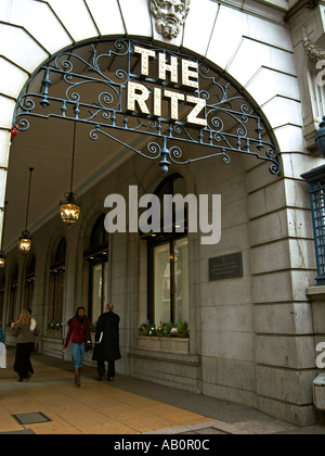 The Ritz Hotel in London very popular for afternoon tea Stock Photo