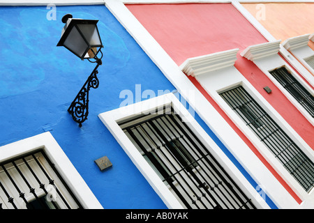 San Juan Peurto Rico Street Architetural colours Stock Photo