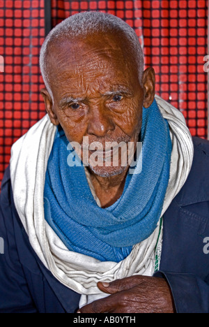 Former soldier of the Ethiopian Army, Addis Abeba, Ethiopia Stock Photo