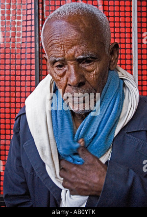 Former soldier of the Ethiopian Army, Addis Abeba, Ethiopia Stock Photo